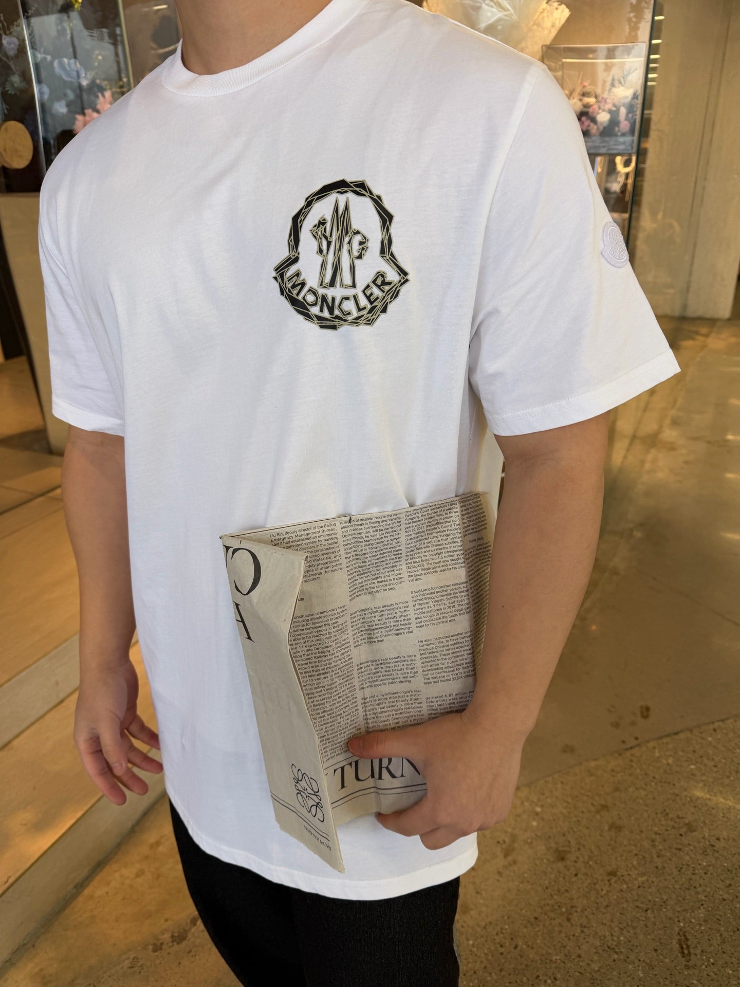 MONCLER MC Printed Short-Sleeve T-Shirt