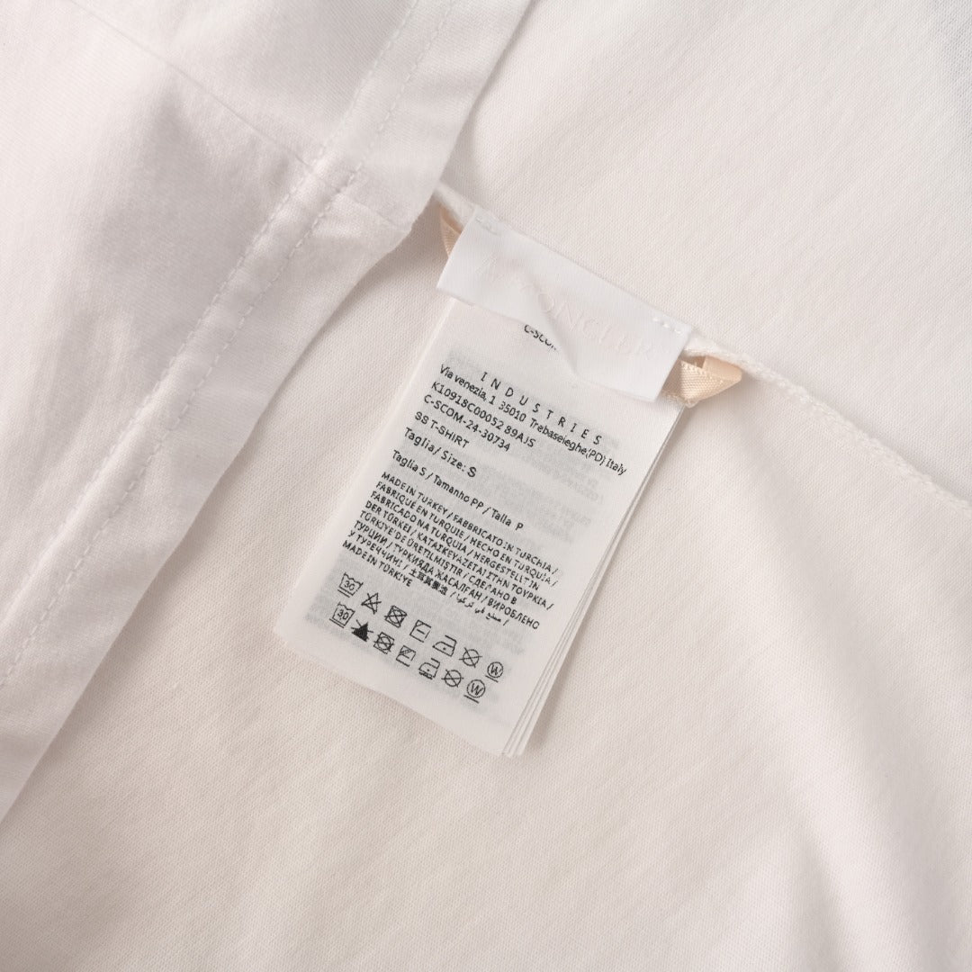 MONCLER MC Line Print Short Sleeve T-Shirt