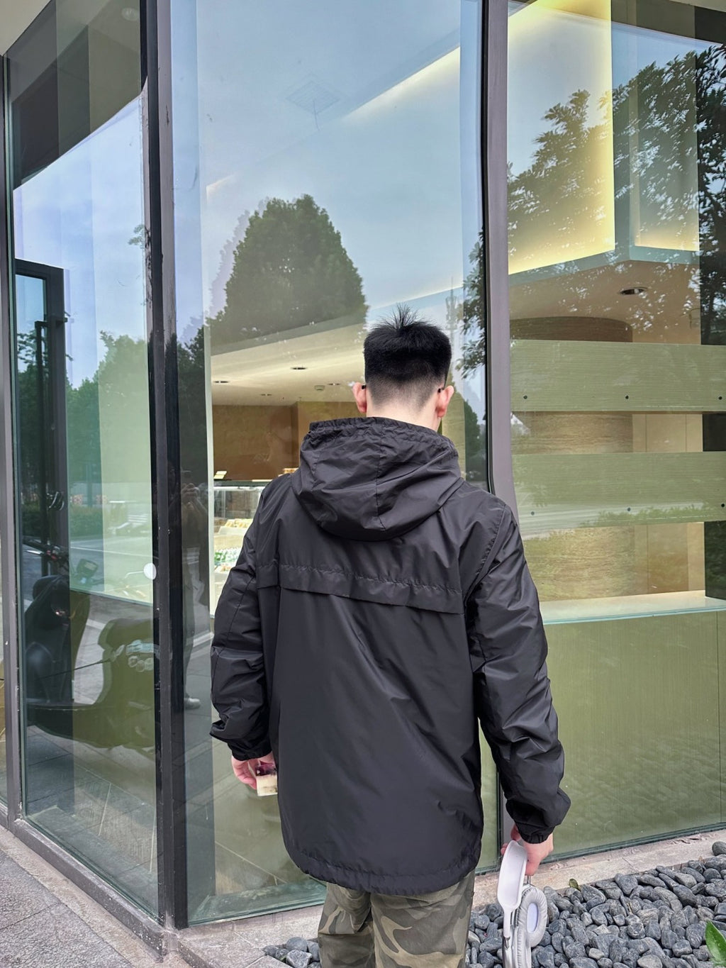 Moncler MC Valentine's Limited Heart Pattern Hooded Jacket