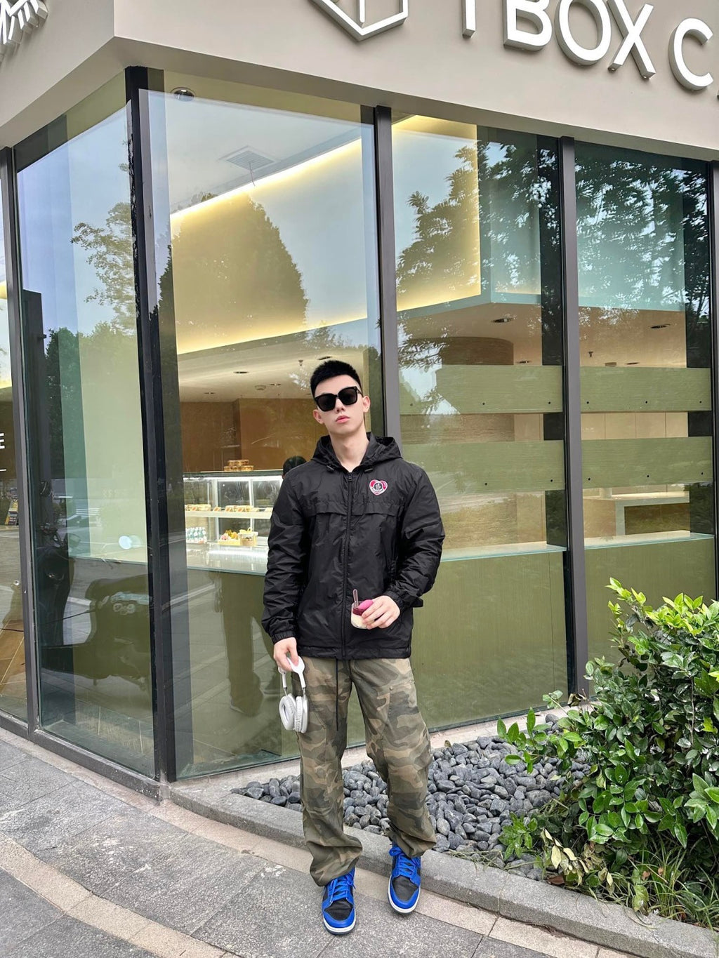 Moncler MC Valentine's Limited Heart Pattern Hooded Jacket