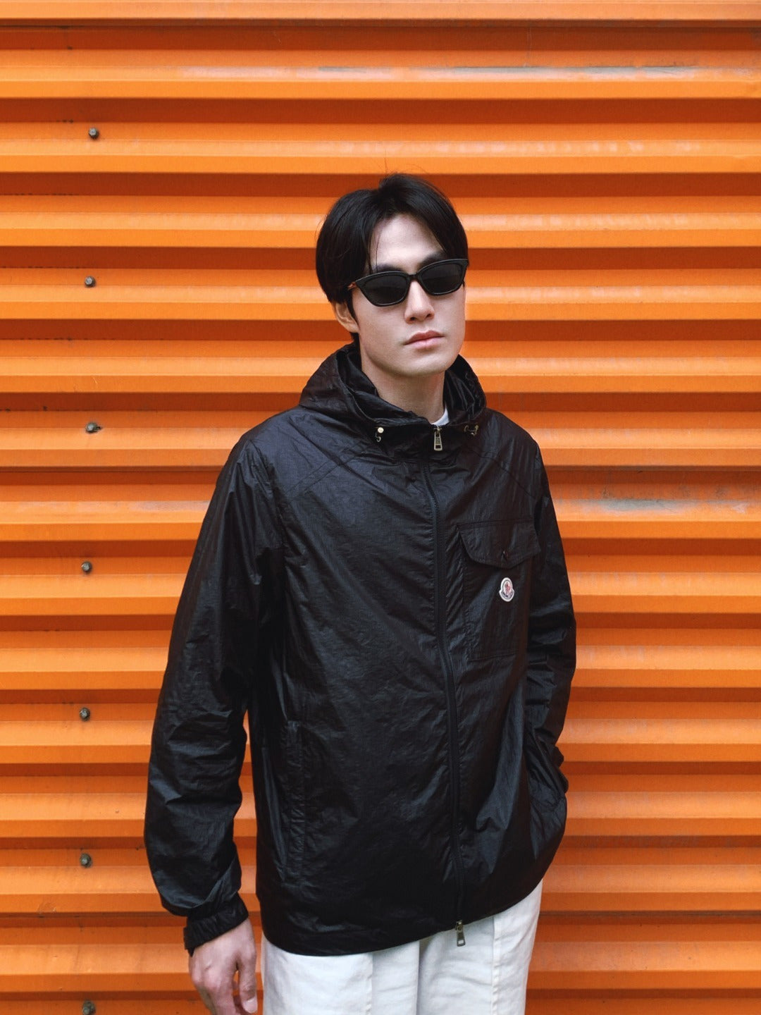Moncler MC Hooded Lightweight Sun Protection Jacket With Pocket