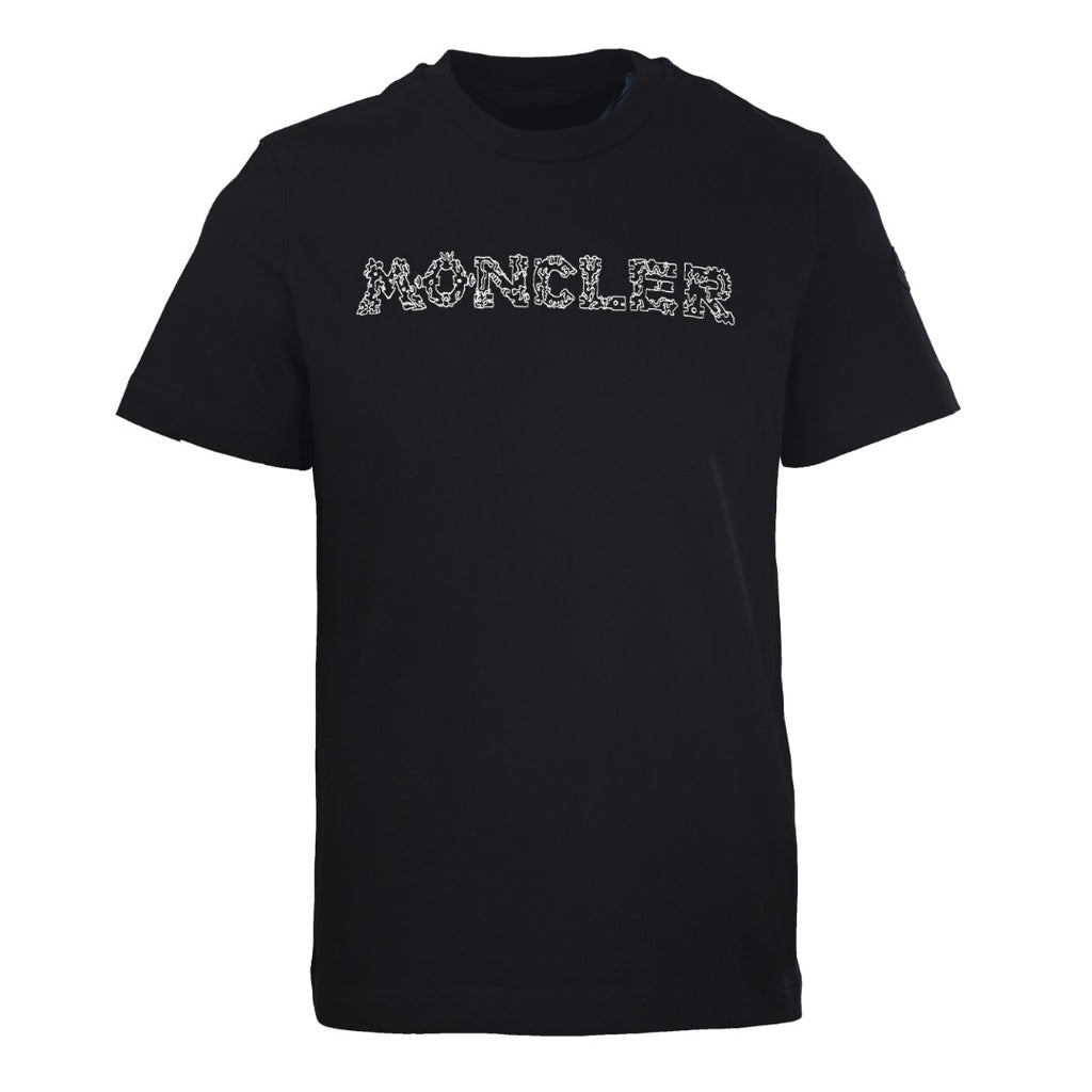 MONCLER MC Space Embroidery Logo Crew Neck T-Shirt