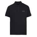 Moncler MC Double-Letter Black Logo Short-Sleeve Polo Shirt